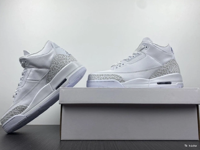 Reps TBK Air PS 'Triple 3 Jordan 429487-111 White' Retro 0714